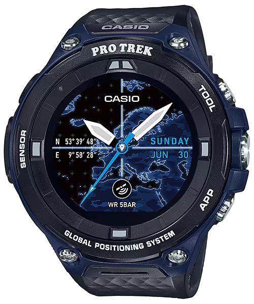 купить часы наручные часы casio pro trek smart wsd-f20a-bu с бесплатной доставкой | Купите часы КАСИО в интернет-магазине дилера CASIO.BAZA