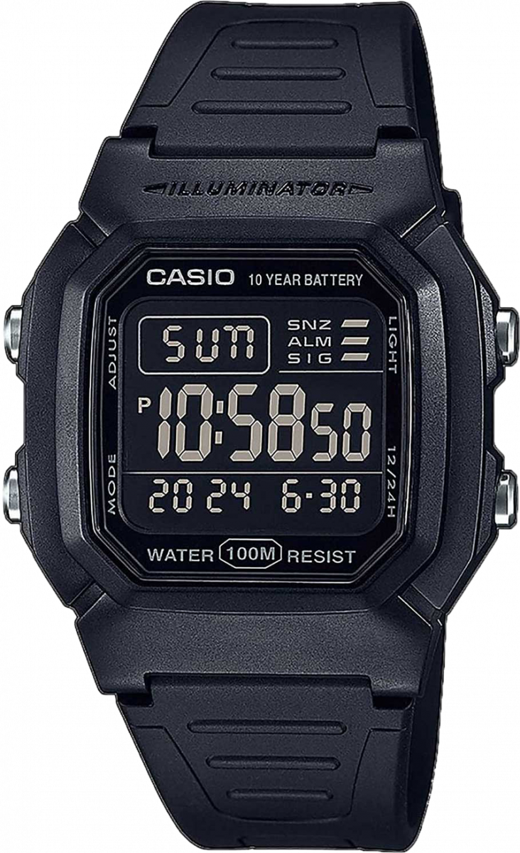 купить часы наручные часы casio collection w-800h-1b с бесплатной доставкой | Купите часы КАСИО в интернет-магазине дилера CASIO.BAZA